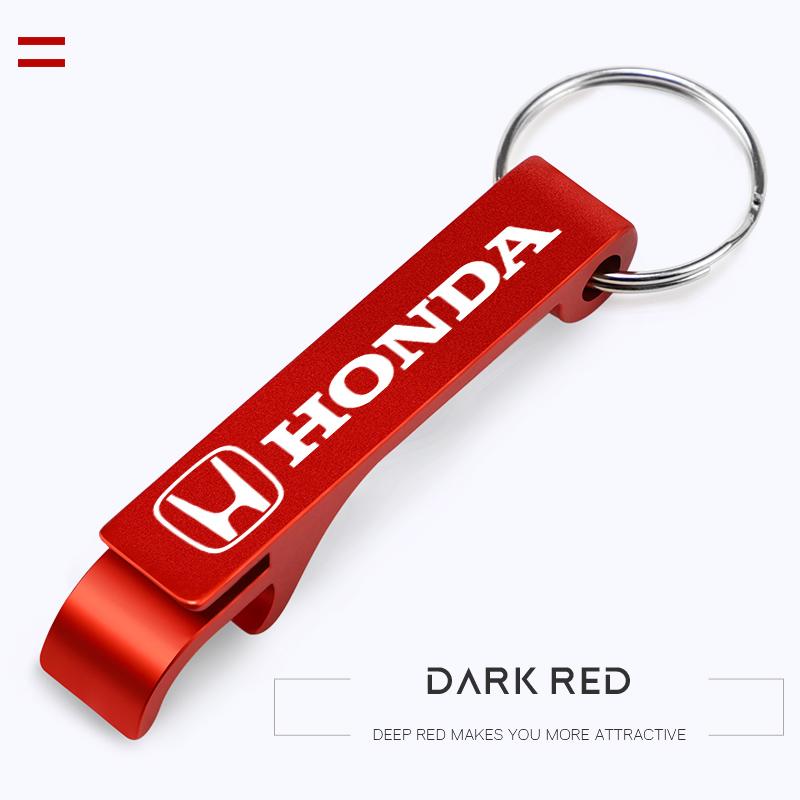 Car Key Rings Bottle Opener Keychain Accessories For Honda Civic Fit Accord City Vezel CR-V S660 Odyssey HR-V Insight Pilot EC5
