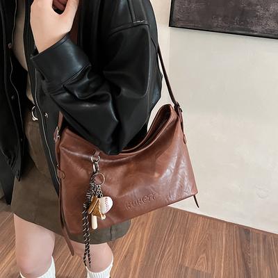 Retro Niche Design Armpit Bag Women's Large-capacity Fashion Shoulder Bag Trendy Versatile Commuter Messenger Bag