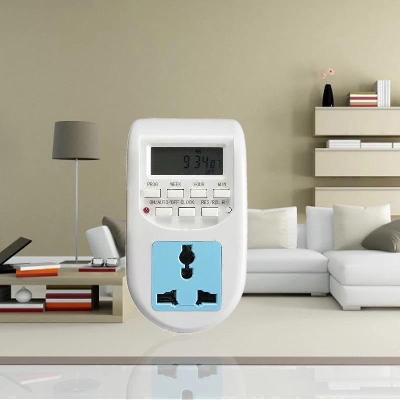 Gniazdko z timerem 20A, wtyczka EU, cyfrowy wyświetlacz, programowalne, oszczędzające energię, gniazdko z timerem elektrycznym, gniazdko z timerem elektrycznym, gniazdko z timerem