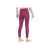 Nike High Waist Slim Fit Fitness Pants With Zenvy Series Logo Print Women Bottoms Redwood-Purple DQ6014-653