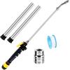 5 Pack RV Water Heater Anode Rod & Flush Wand Kit With Hex Wrench Socket Removal Tool, 9.25"L X 3/4" NPT Aluminum RV Hot Water Heater Anode Rod For