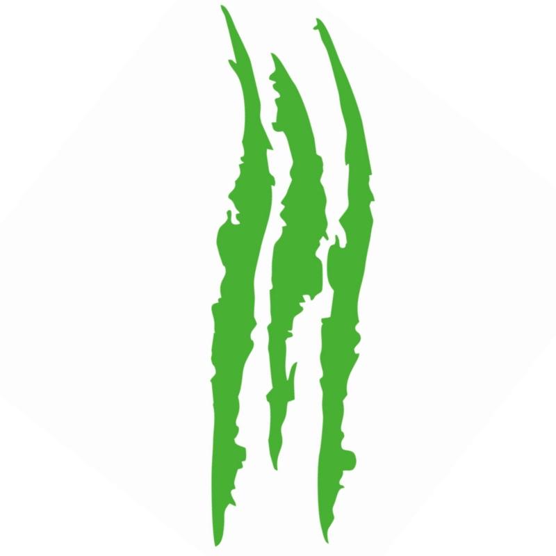 Auto Car Sticker Reflective Monster Claw Marks Scratch Stripe Auto Headlight Decal Dinosaur Raptor Paw Marks Car Accessories