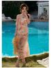 2025 Women's Sexy Split Skirt Swimsuit Three-Piece Set – Stylish Slimming Long Dress