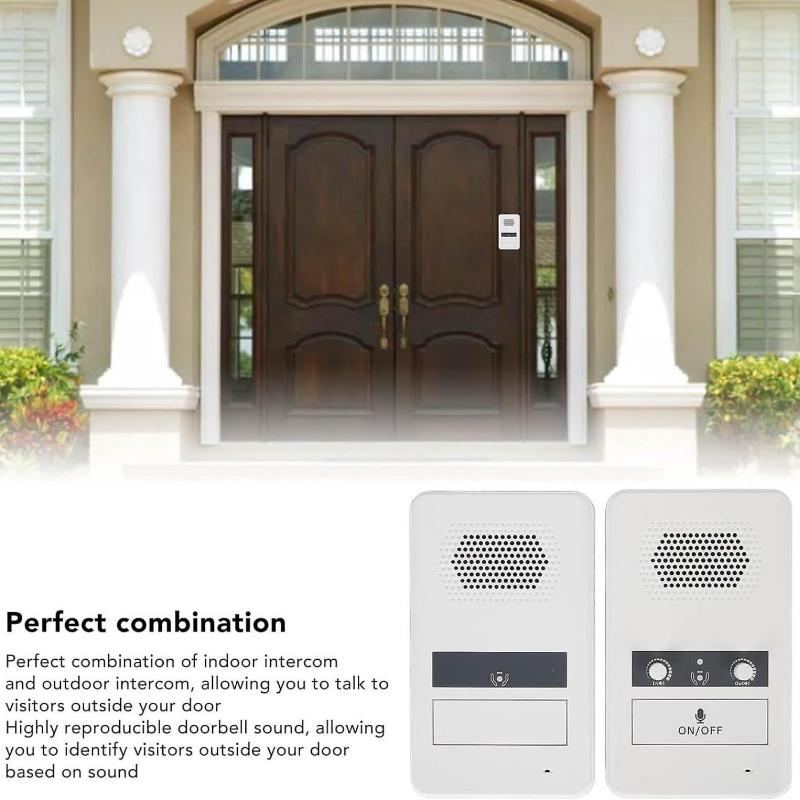 Wireless for Home, 656ft Long Range House Intercom System, Room to Room Intercom, Counter Window Intercom System