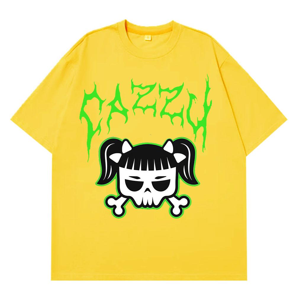 Singer Cazzu Funny Graphic Tshirt Unisex Women Hip Hop T Shirt Loose Cotton Short Sleeve Oversized Casual Aesthetic Trend Tshirts