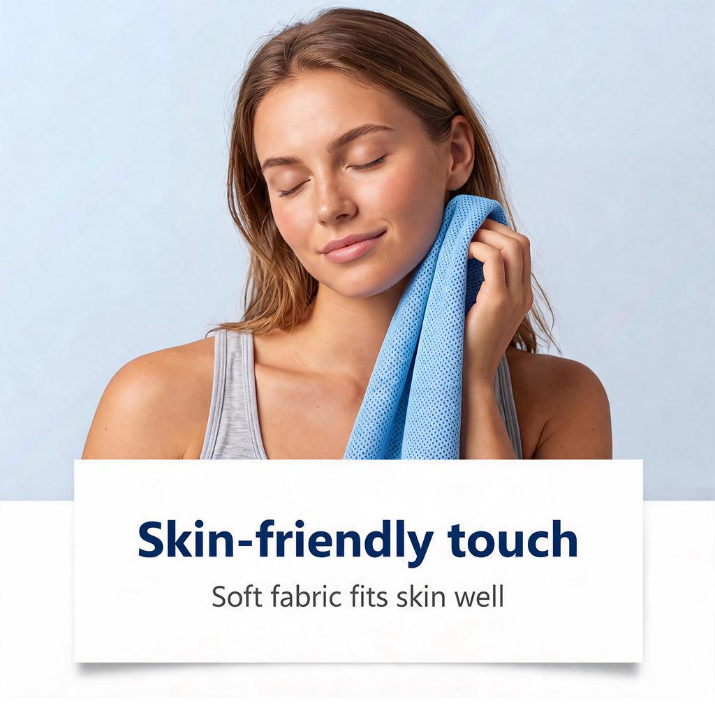 Towel for Neck, 3090 cm, Soft Breathable Microfiber, Ice Towel for Yoga, Sports, Running, Gym, Workout, Fitness