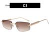 Vintage Sunglasses for Women Oversized Rimless Luxury Sunglasses Frameless Designer UV400 Sun Glasses  gafas