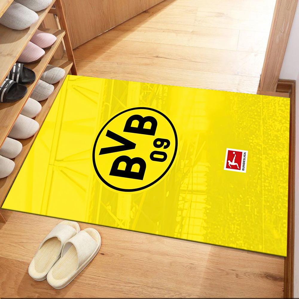 Borussia Dortmund Fußbodenmatte Design Für Esszimmer Außen Arbeitszimmer Küche Rutschfester Teppich Büro Heimdekoration Hochzeitsfeier Geschenk