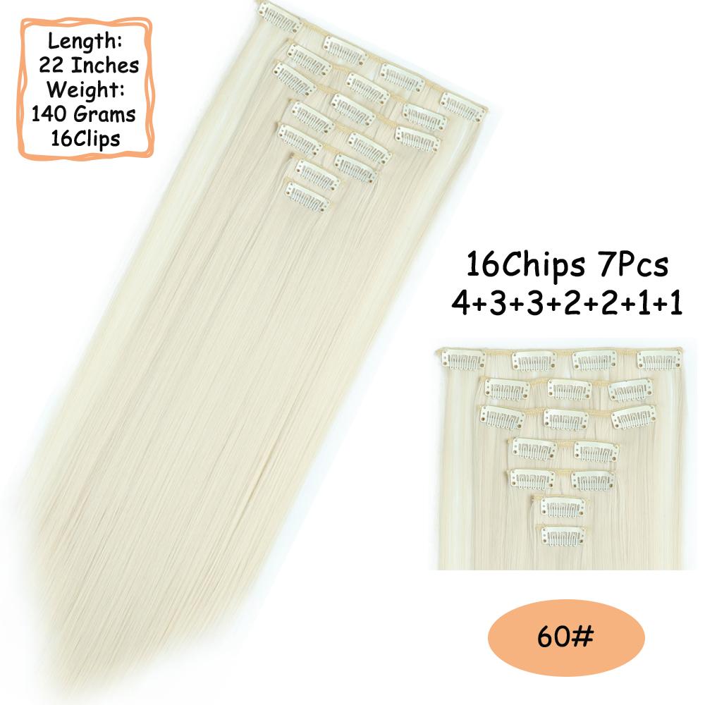 MISS WIG 16 клипс для длинных прямых волос — фото 22