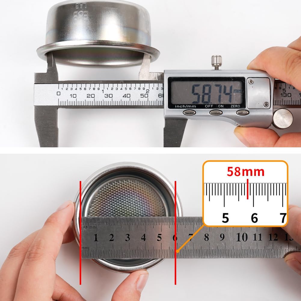 watchget 58mm Round Coffee Paper Filters, Replacement Espresso Pack Screens, Disposable, Compatible with Espresso Makers and Moka Pots, 10 Packs