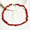 Nová móda Boho Gravel Choker Korál Avanturín Lapis Lazuli Ametyst Quartz Nepravidelné úlomky přírodního kamene Dámské náhrdelníky