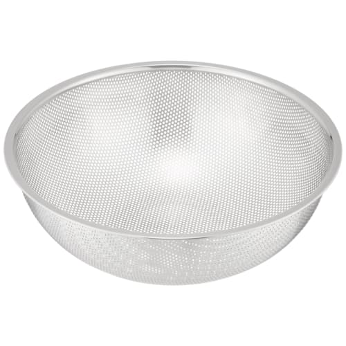 Endo Shoji TKG Bowl with Holes, 30cm, Material: 18-8 Stainless Steel, Outer Diameter (mm): 315 x Height (mm): 103, Weight: 430g, Durable and Hygienic