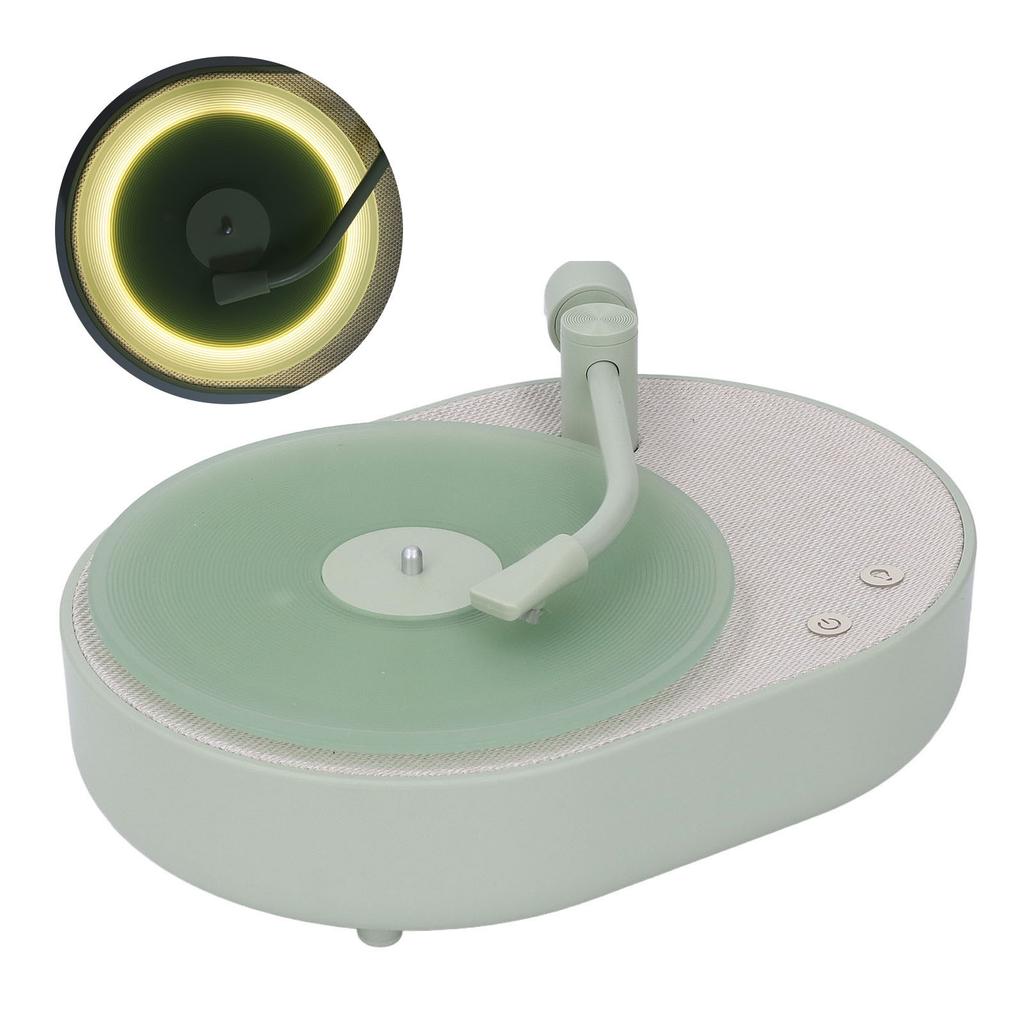 Speaker Record Player Shaped Bedroom Sleep Desktop therapy LED Night Light
