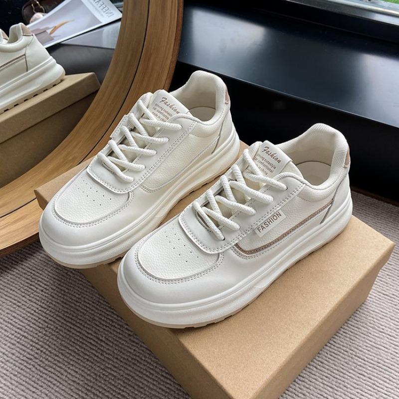 Spring fashion lace-up little white shoes new trend platform sports board shoes casual flat street women's shoes