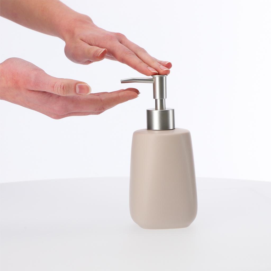 KADAX Dozownik mydła W Płynie Płynu Na mydło 400ml Pojemnik Ceramiczny 