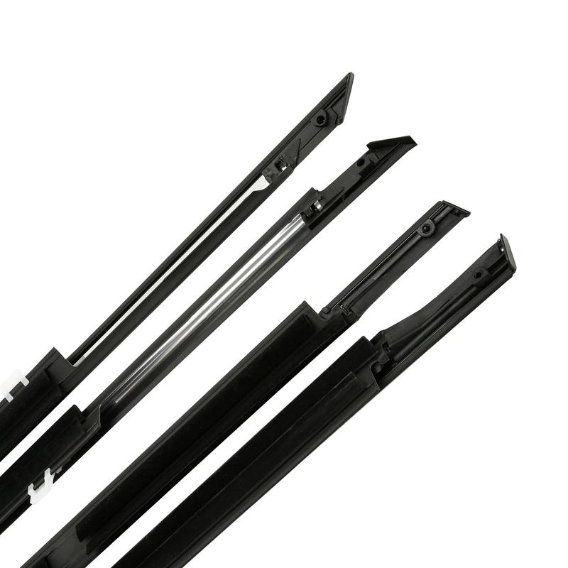 4Pcs Car Side Window Weatherstrip Sealing Trims Chrome Glass Sealant Strip Weather Strip For American US Honda Accord 2008-2012