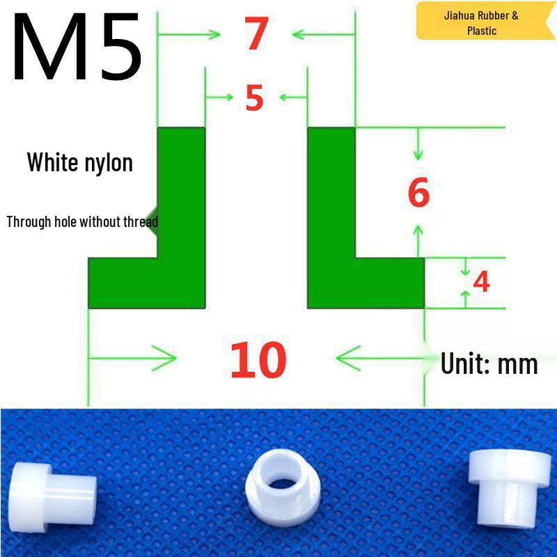 T-förmige Nylon-Dichtungsscheibe M3-M35 Gewinde Isolierabstandshalter