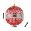 Weihnachtsbaumdekoration Kugel 8cm Bruchsicher Glitzer Baumschmuck Weihnachtsbaum Winterdekorationen für Zuhause Büro Schule