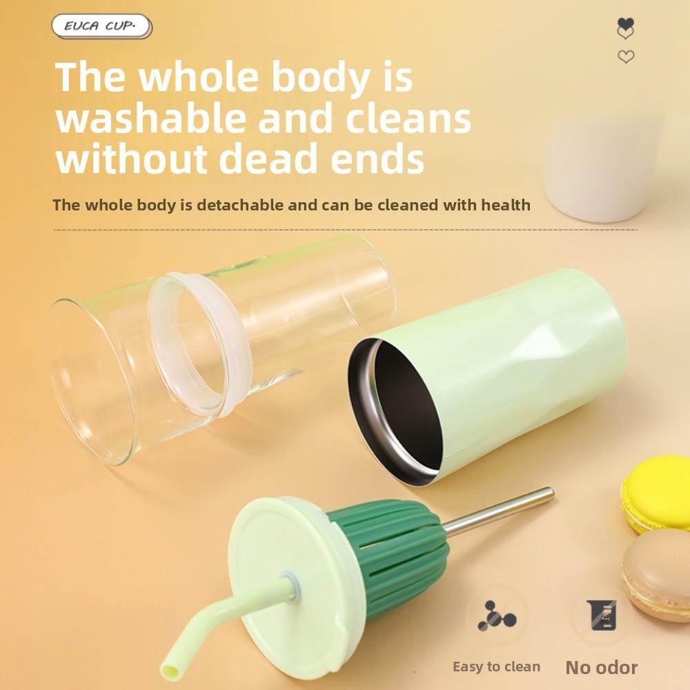 650ML Cooling Storage Glass Large Capacity Thermal Cup Fashion Insulated Cup  Drinkware