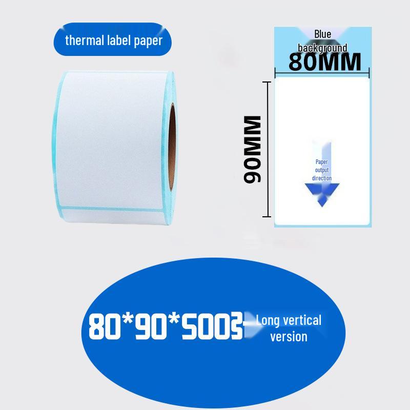 Durable Self-Adhesive Thermal Label Paper for Electronic Scales - Barcode Stickers (Sizes: 80x60, 50x40, 30)