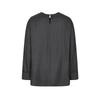 LESS 2025 Autumn H-Type Loose Fit Round Neck 100% Wool Shirt