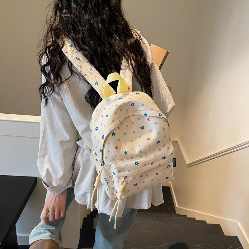 Schoolbag Japanese large-capacity kindergarten schoolbag female cute small fresh backpack casual star girl student backpack