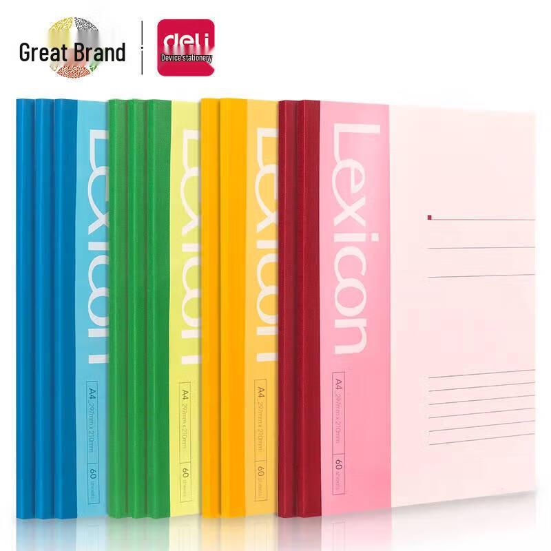 Deli 7658 A4 Wireless Bound Notebook, 10-Pack