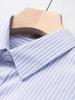 Men's Light Blue Slim Fit Classic Striped Long Sleeve Shirt - Spring & Autumn Fashion Style