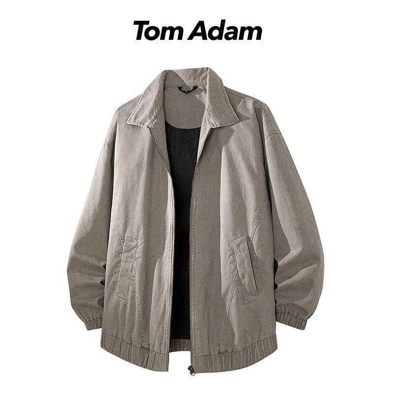 

ТОМ АДАМ Куртка в американском ретро-стиле с воротником 3XL