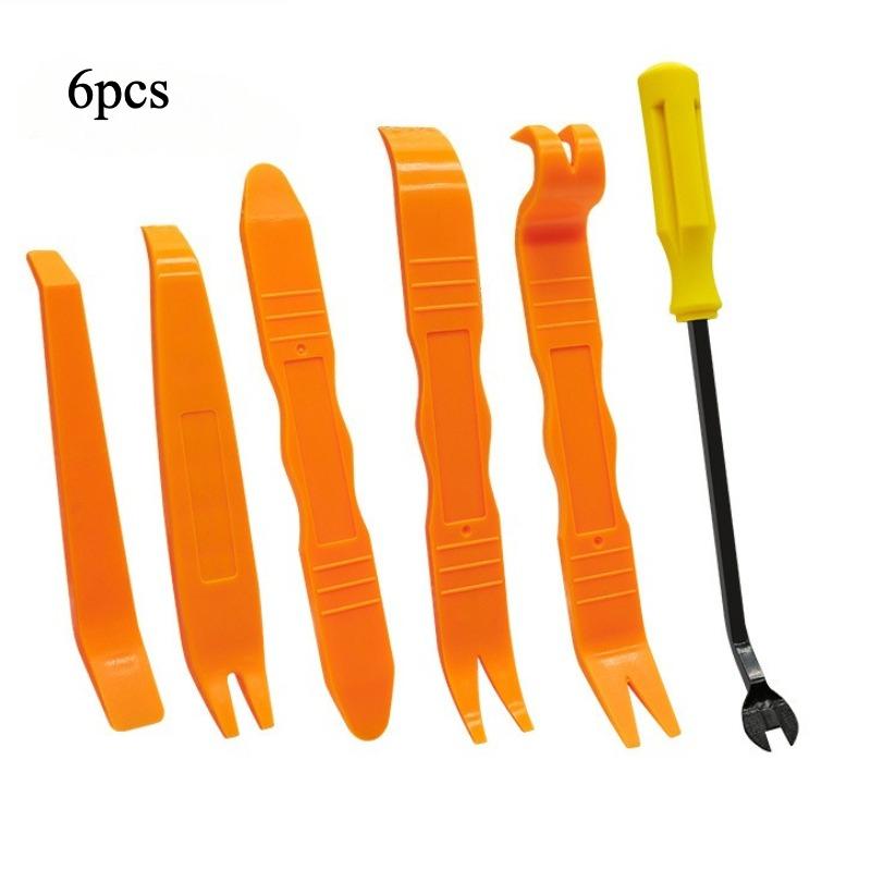 

6Pcs Plastic Pry Bar Rocker Panel Car Audio Disassembly and Assembly Interior Installation Tool