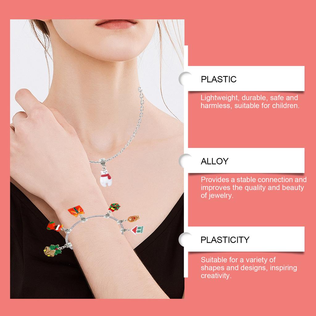24-panel Christmas DIY Bracelet And Necklace Box, Festive Atmosphere, Fun And Creative Small Jewelry Set.