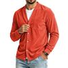 Men's Casual Color Loose Fit Top with Pockets