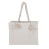 Shopper style canvas tote bag Logo tote bag with sticker A4 size available [Jada]
