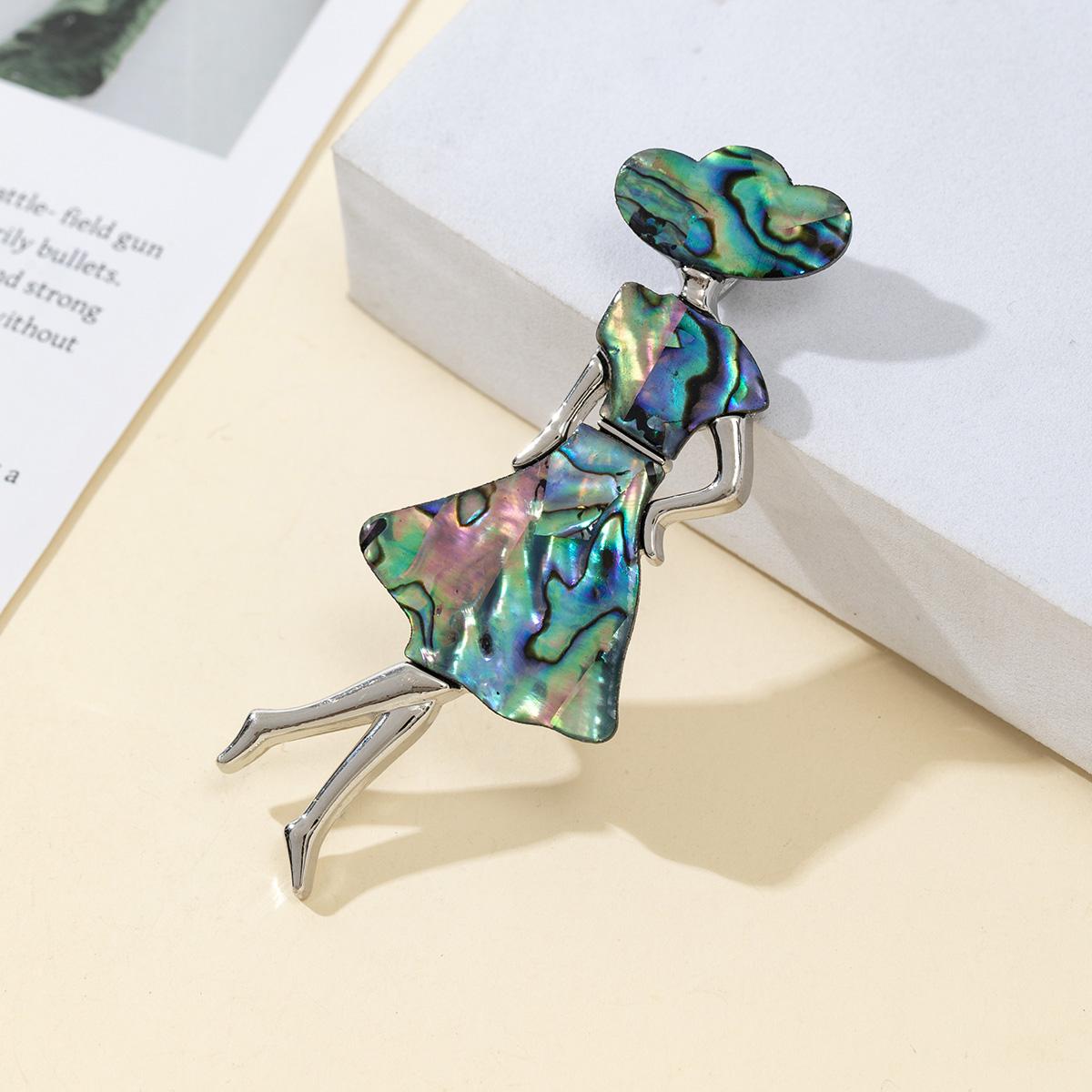 

Натуральный перламутровый женская брошь-подвеска из ракушки для элегантных вуалеток женская брошь ювелирное изделие подарок 82x33 мм 82x33mm