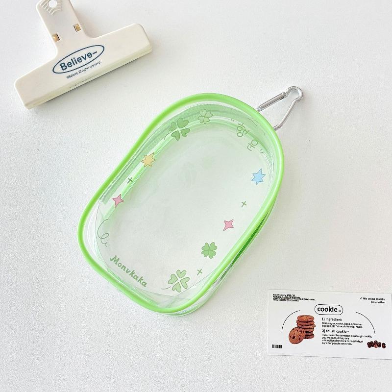 Original Colorful PVC Doll Storage Bags for Girls Cute Cartoon Zipper Bag Plush Toys Organization with Keychain Wholesales 2025