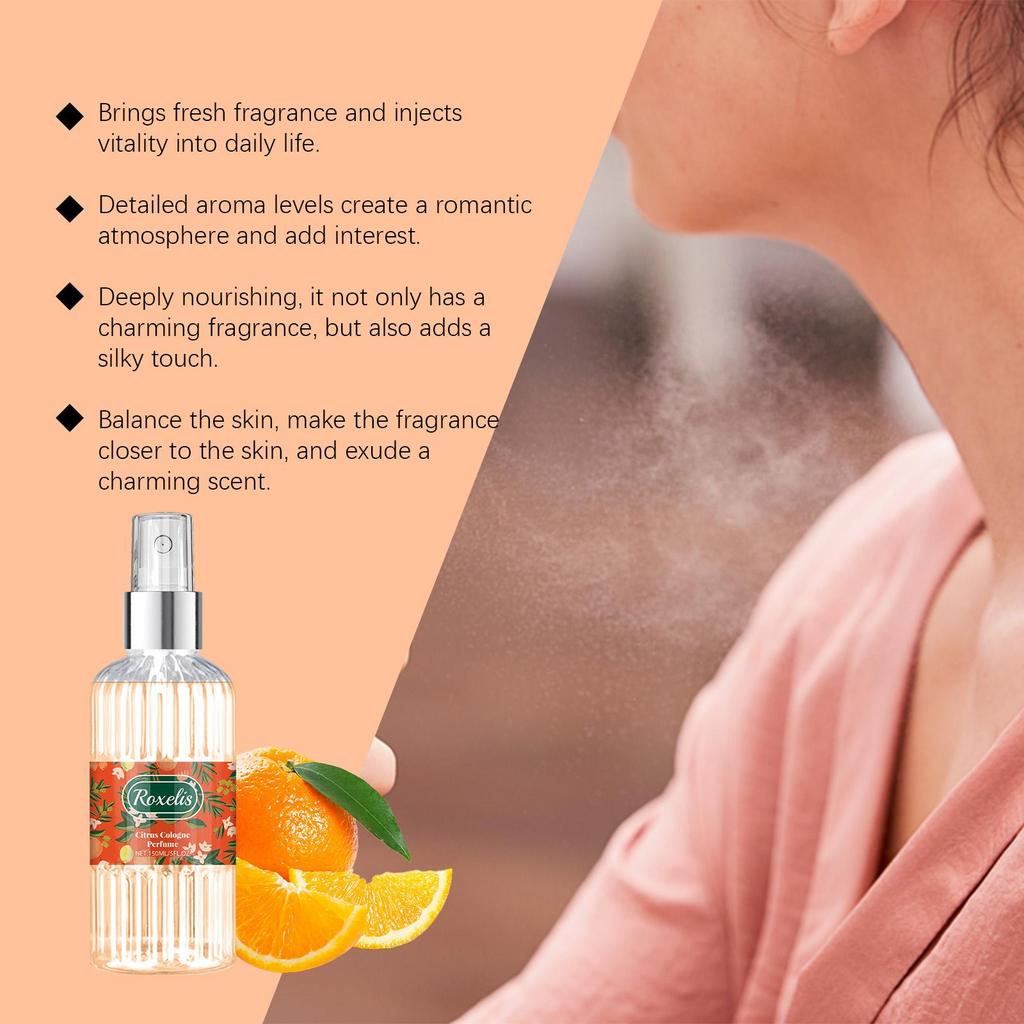 Roxelis 150ml Glamour Perfume Women Citrus Cologne Scent Pheromone Lasting Light Fragrance Fresh Charm Dating Flirt Perfume