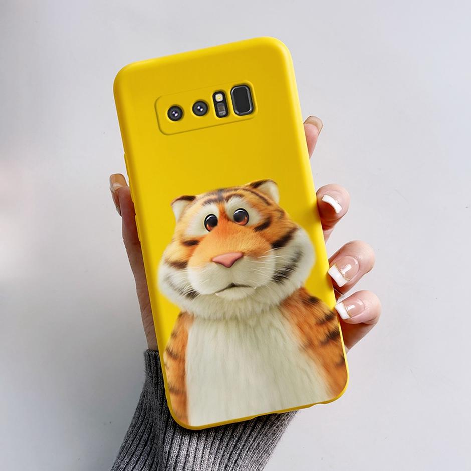 Cases For Samsung Galaxy Note8 Protection Back Covers Soft Silicone Cases For Samsung Note 8 Fashion Cartoon Printed Phone Coque