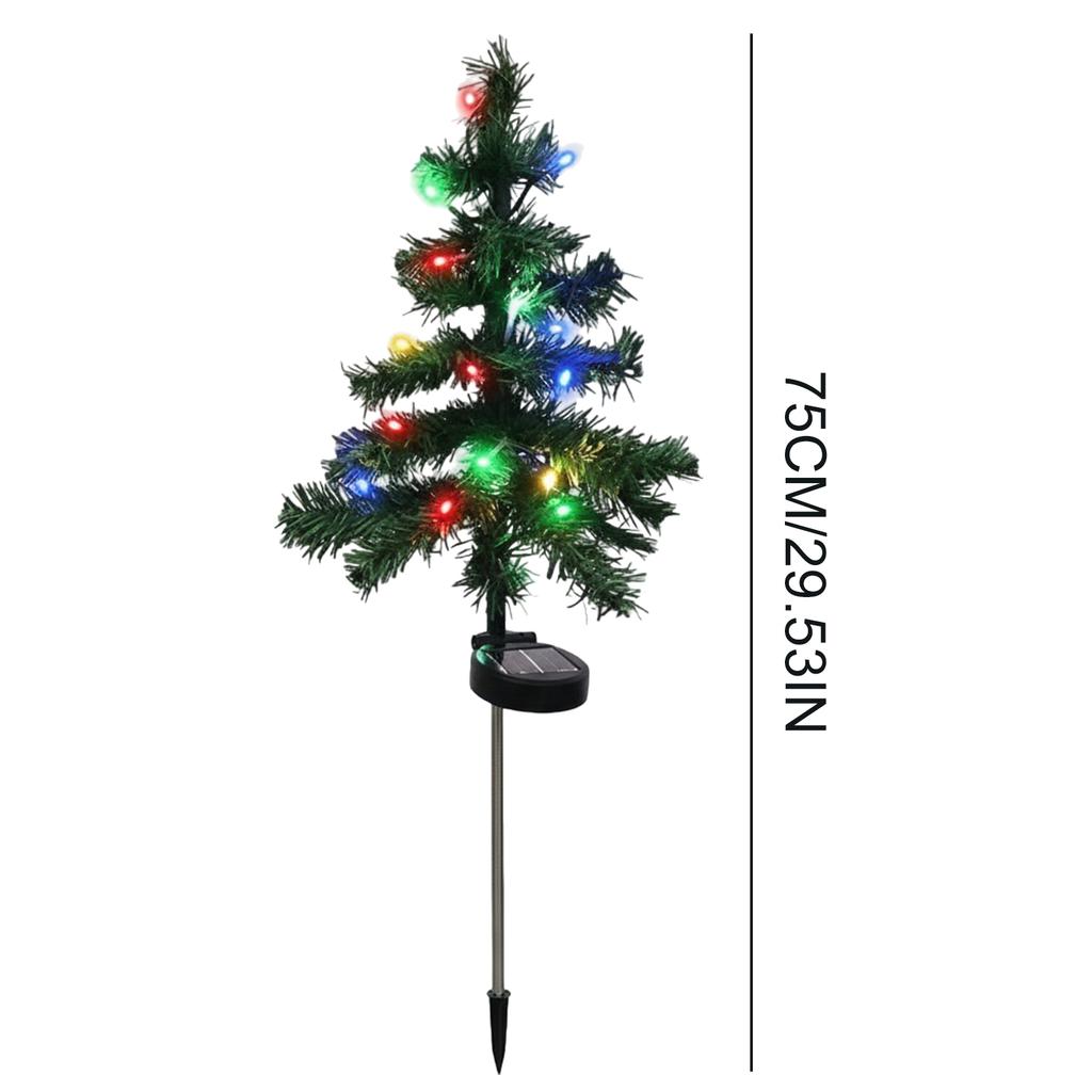 Solar Christmas Trees Lights IP44 Waterproof Lighting Modes Outdoor Christmas Tree for Yard Families Outdoor Decor
