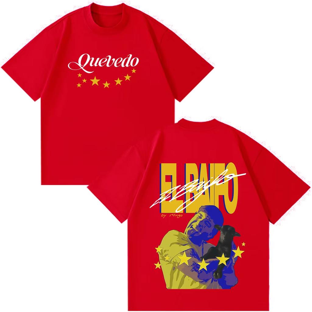 QUEVEDO EL BAIFO Album 2026 Tour Graphics Tshirt Unisex Unisex Fashion T Shirt Casual Pure Cotton HipHop Streetwear Tshirts