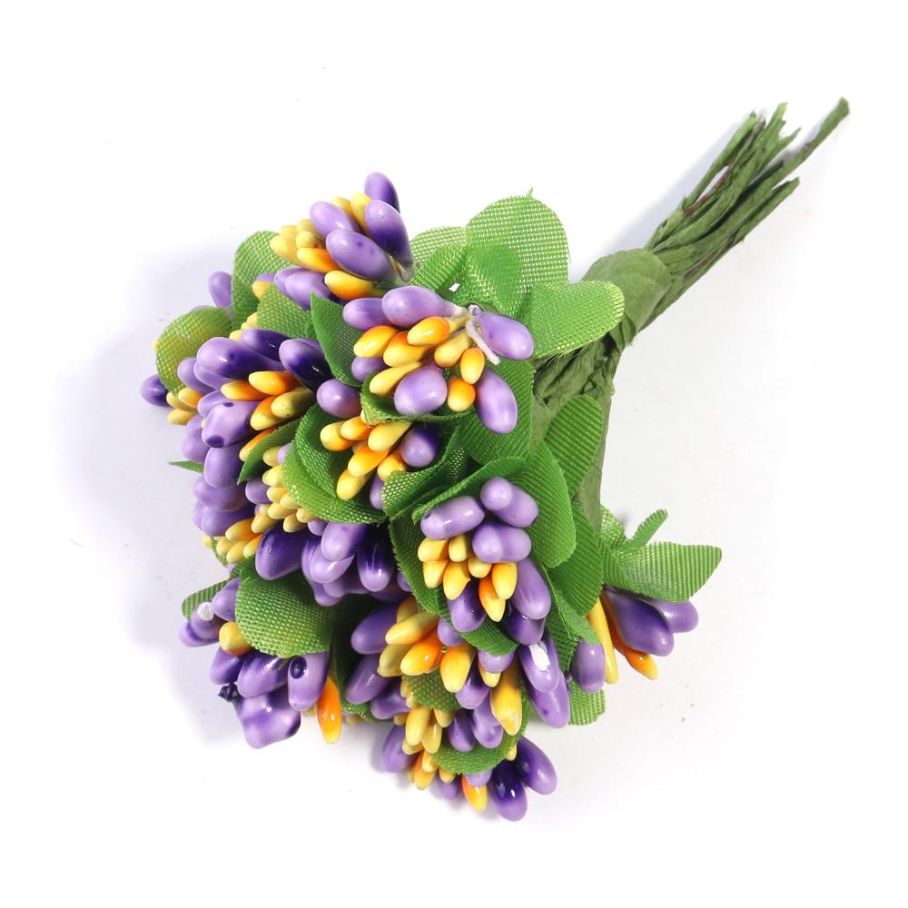 20pcs Bud Stamens Family Garden Handmade Artificial Bouquet Wedding Merry Christmas Decoration DIY Pearl Craft Fake Flowers