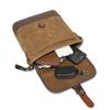 Vintage Canvas Shoulder Bag Fashion Crossbody Bag Wear-resistant Small Chest Bag Men's Leather Briefcase