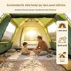 3-4 Person Double Layer Outdoor Tent: Large, Rainproof, Sun-Protected, Thickened for Camping & Home Use