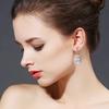 LSOOYH Natural Freshwater Big Irregular Baroque Pearl Earrings For Women Fashion Gold Silver Color Drop Earrings Birthday Gifts