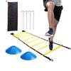 Treppen-Trainingsleitern-Set Agile Treppen-Sprünge Empfindliche Fußball-Speed-Leiter