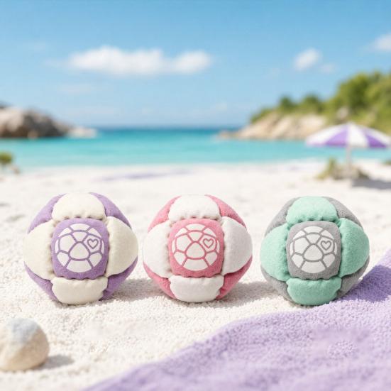 Creative Footbag Toy, Handmade Knitted Juggling Balls for Kids Adults, Colorful World Bean Bags for Outdoor Game