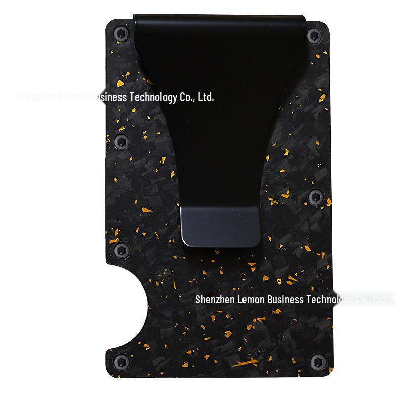 Forged Carbon Fiber RFID Blocking Metal Card Holder