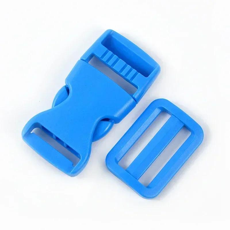 5/10Sets Meetee 25/32/38mm Backpack Belt Buckles Plastic Release Clasp Tri-Glide Slider Ring Hook Safety Clip Buckle DIY Craft