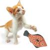 Cat Squeaky Toys Soft Realistic Simulation Fish Pet Chewing Molar Interactive Toys Bite-resistant Plush Kitten Squeak Toys for Pet