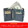 73320 Snoopy Short Wallet Bifold Zipper Snap Button Closure Blue [Peanuts] L-shaped Women's