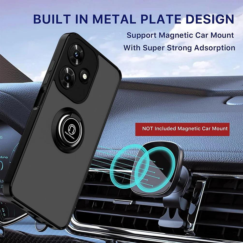 Drehbare Halterung Handyhülle für Infinix Hot 30 Play NFC 30i HOT 20 20s 12 Pro 12i 11 11S 10 Play Autohalterung Fingerring Abdeckung